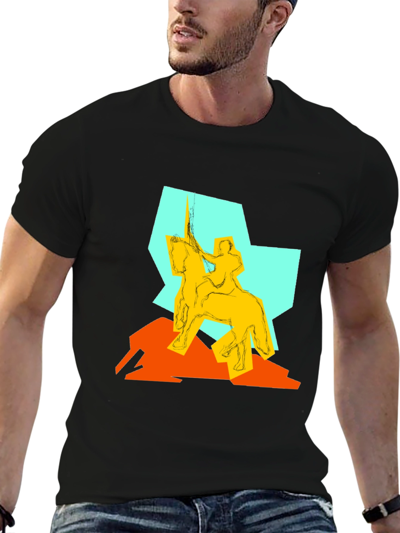 Abstract Knight Graphic Tee