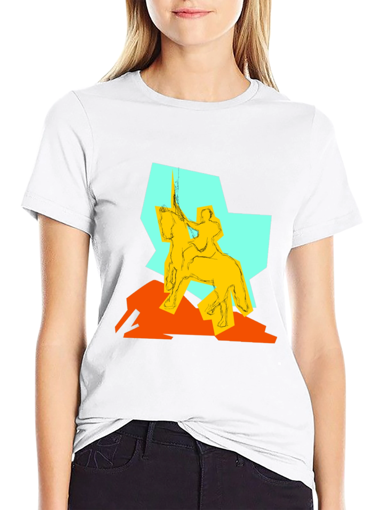 Abstract Knight Graphic Tee