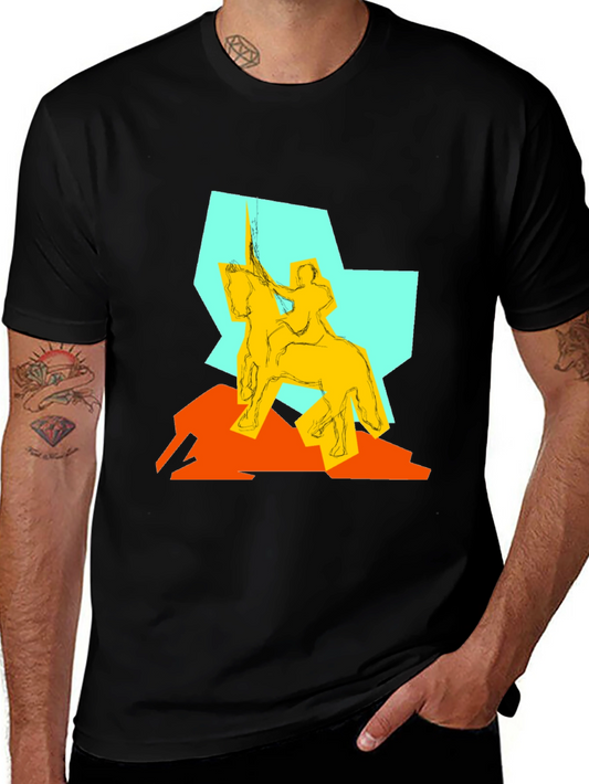 Abstract Knight Graphic Tee