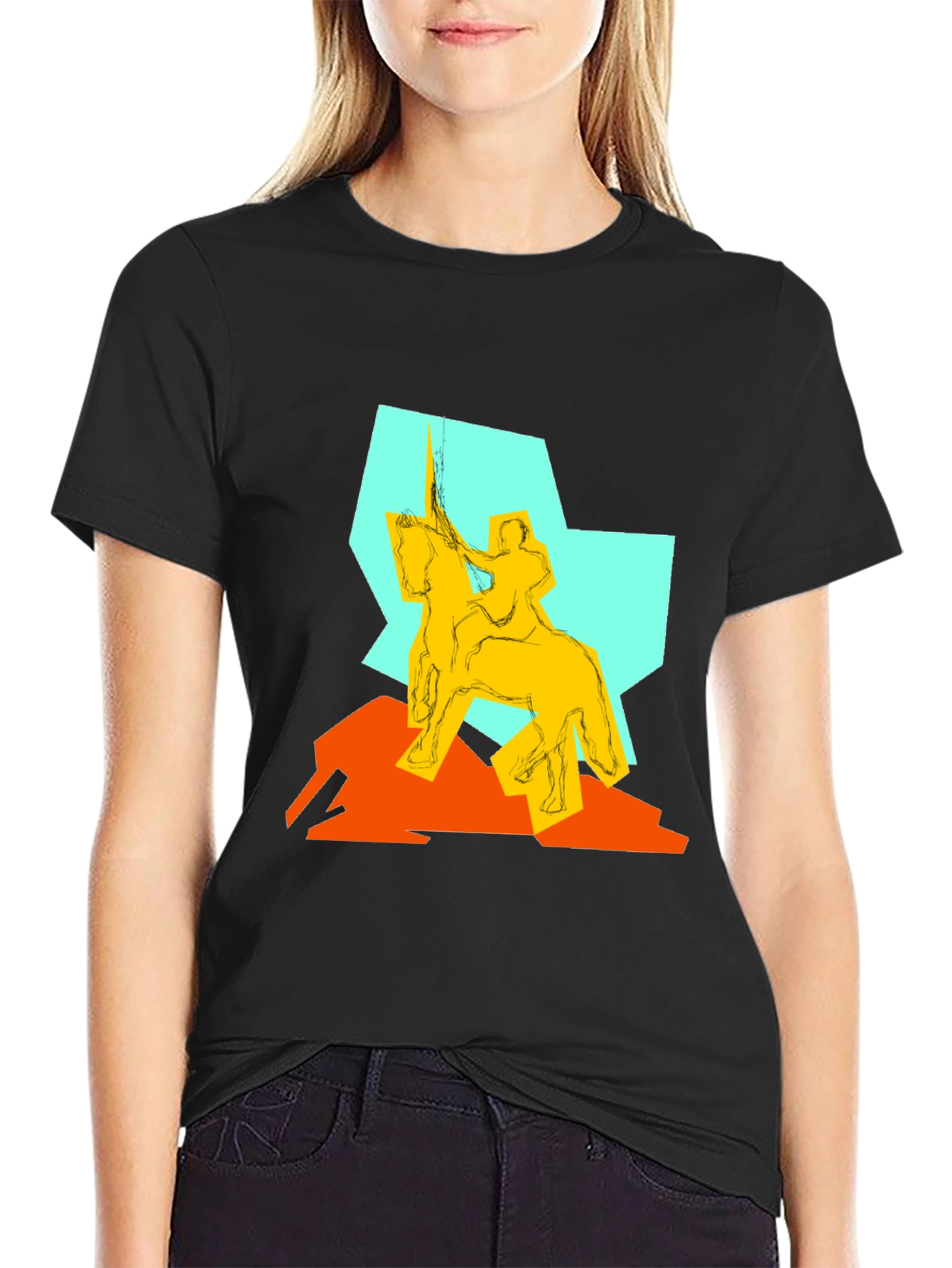 Abstract Knight Graphic Tee