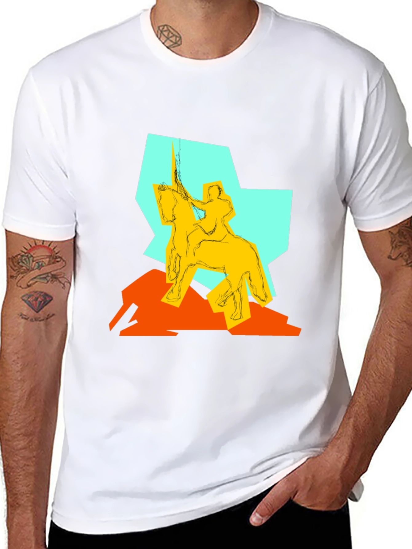 Abstract Knight Graphic Tee