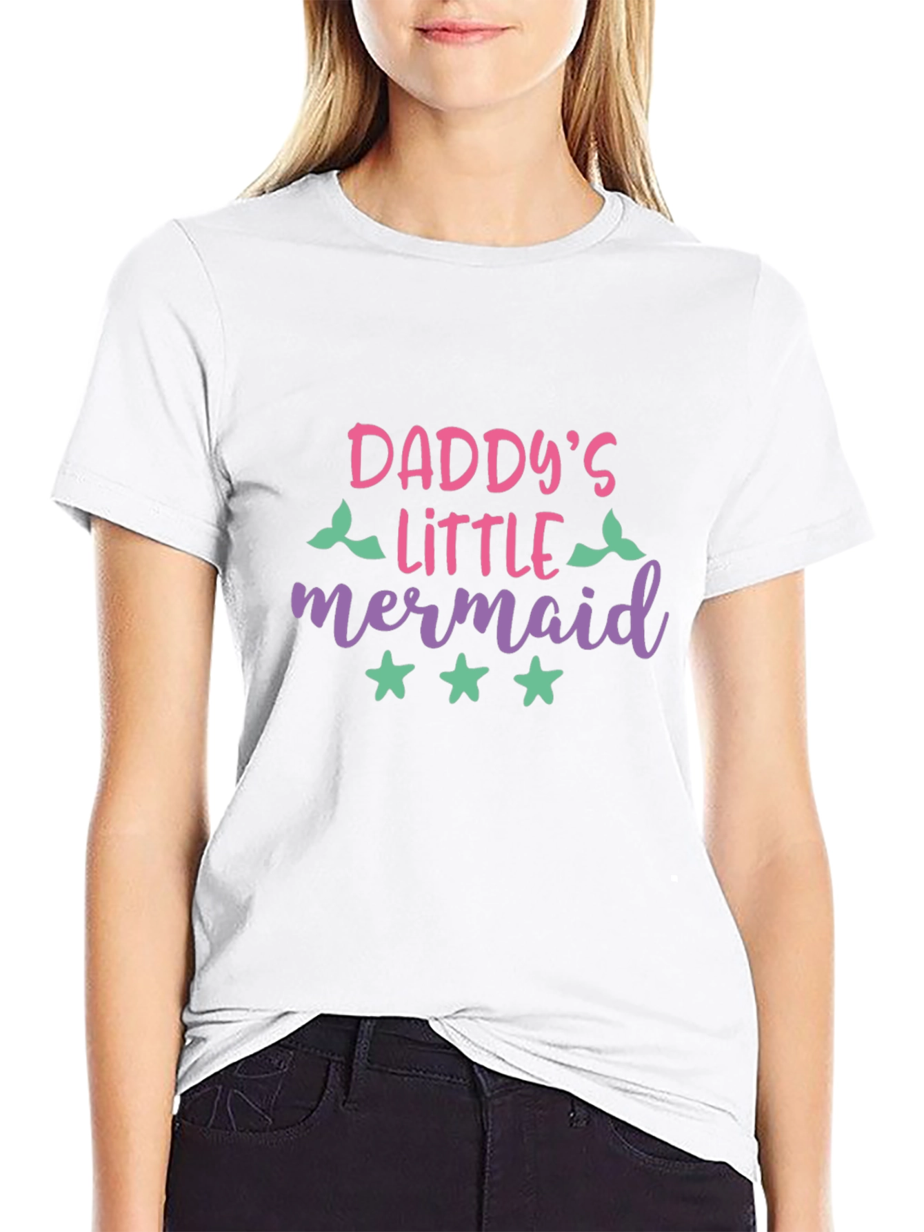Daddys Little Mermaid Graphic T-Shirt