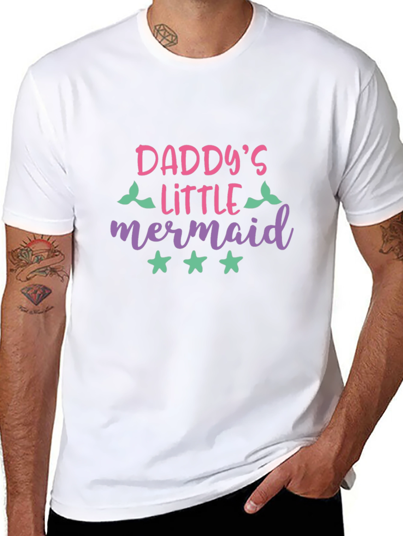 Daddys Little Mermaid Graphic T-Shirt