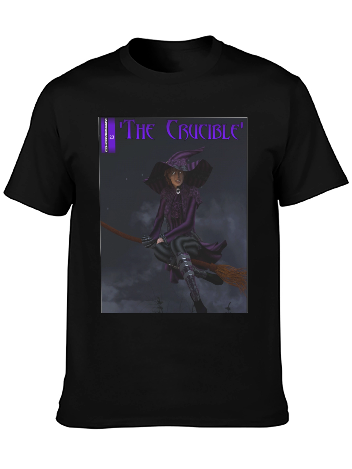 The Crucible Witch T-Shirt - Dark Comic Design