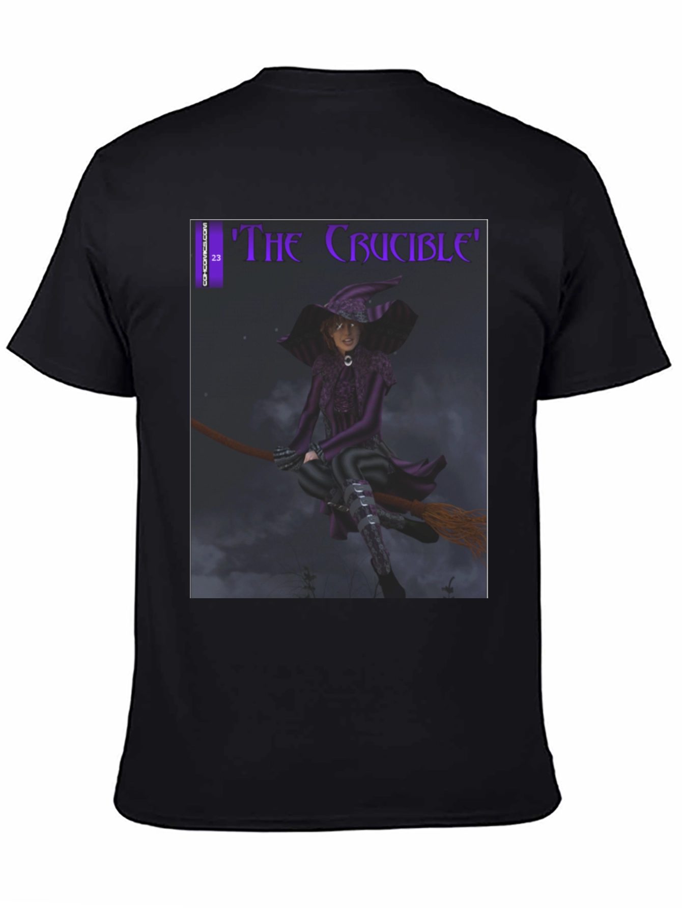 The Crucible Witch T-Shirt - Dark Comic Design