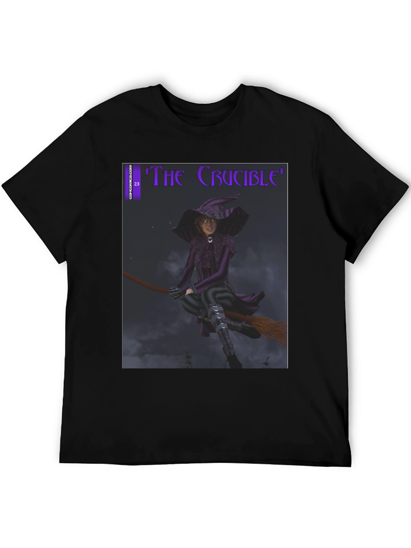 The Crucible Witch T-Shirt - Dark Comic Design