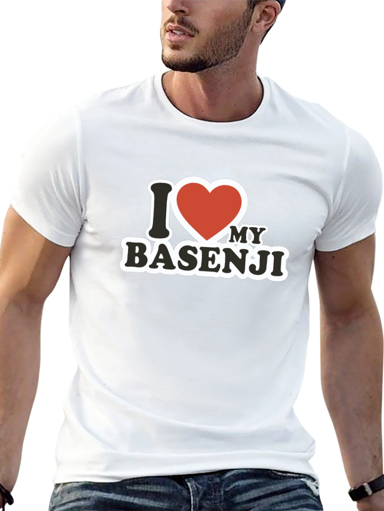 I Love My Basenji T-Shirt - Black