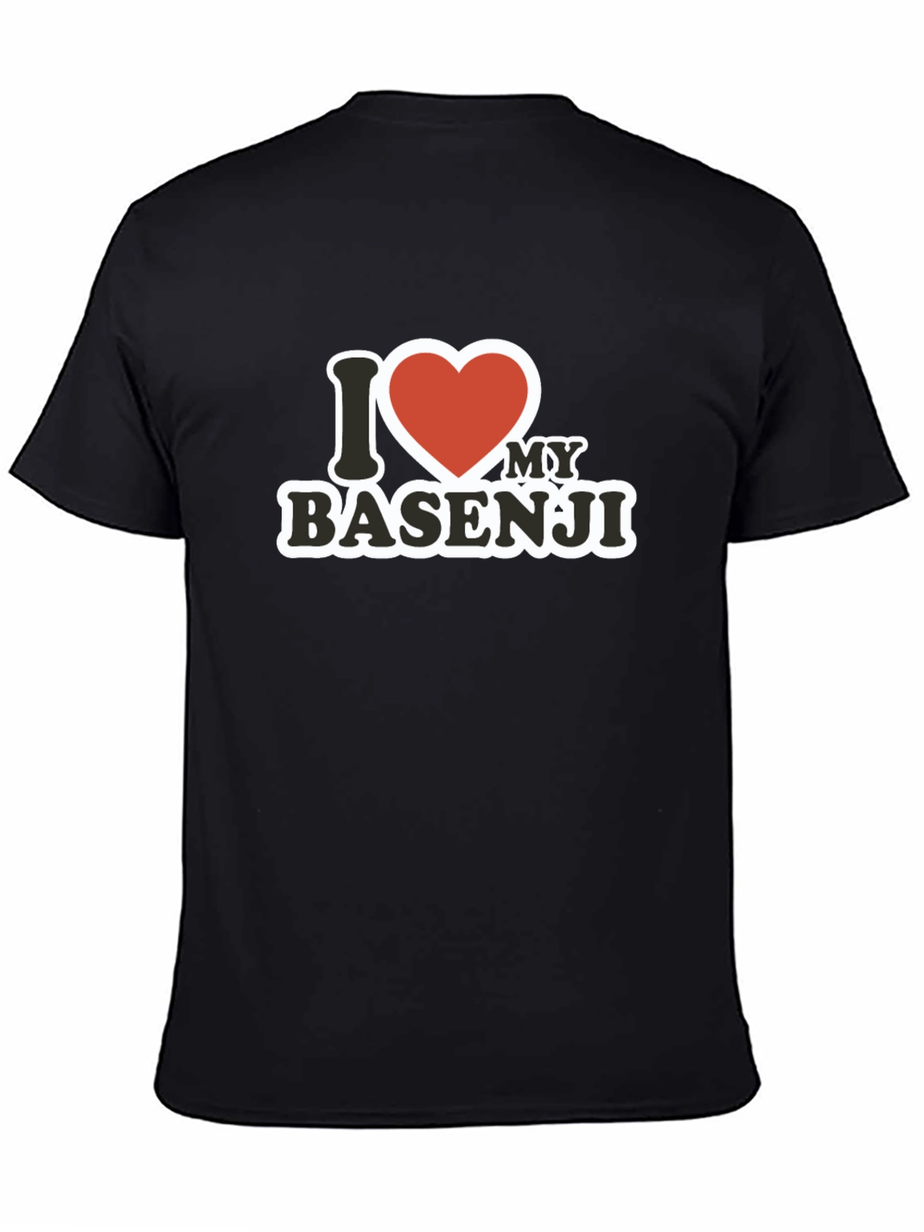 I Love My Basenji T-Shirt - Black