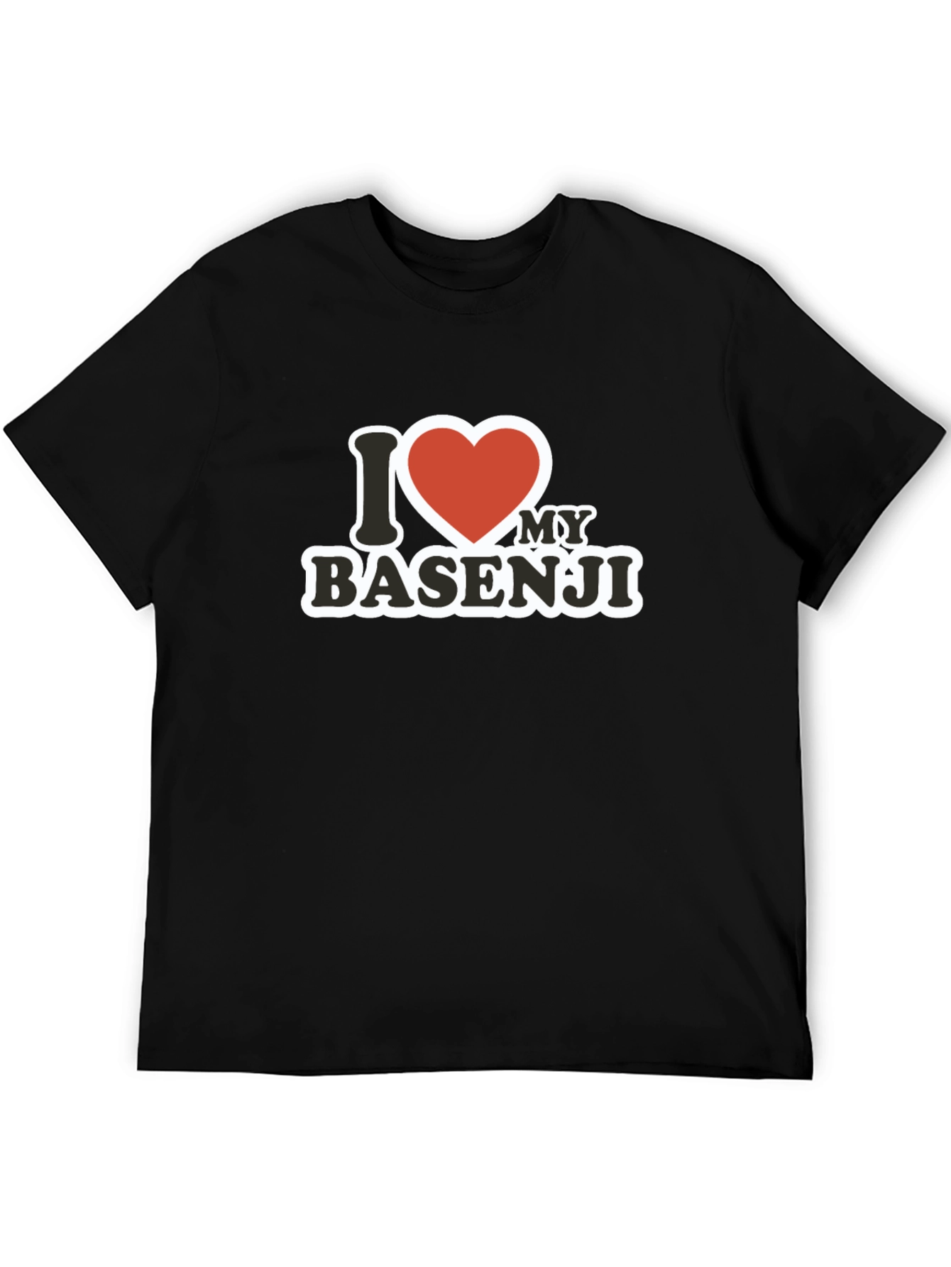 I Love My Basenji T-Shirt - Black