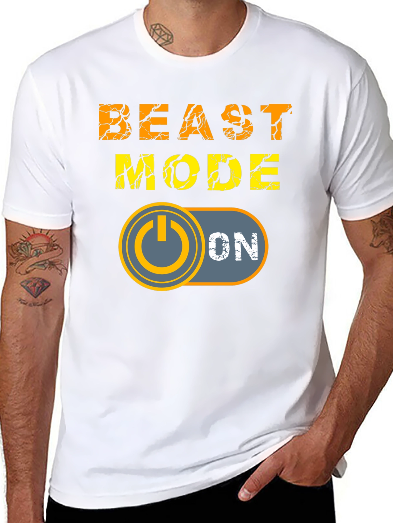 Beast Mode On T-Shirt - Black Graphic Tee