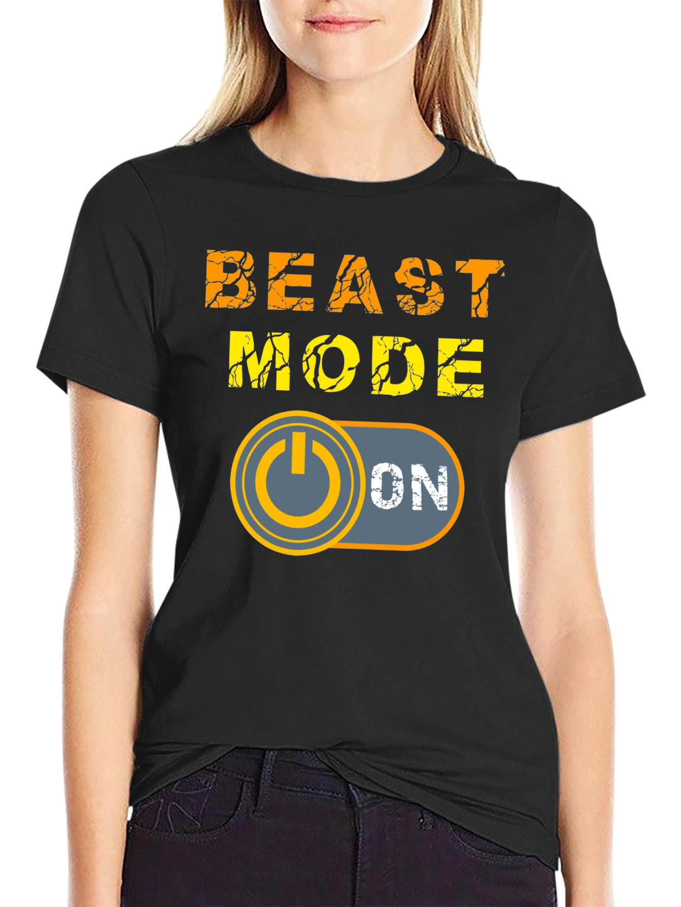 Beast Mode On T-Shirt - Black Graphic Tee