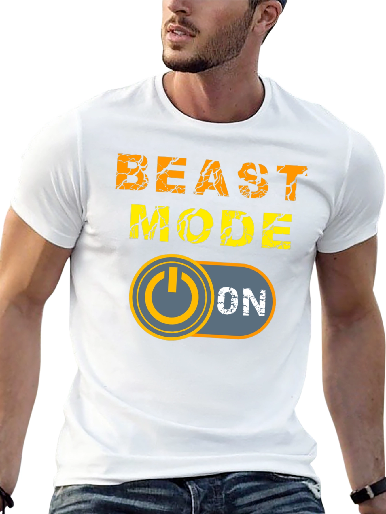 Beast Mode On T-Shirt - Black Graphic Tee