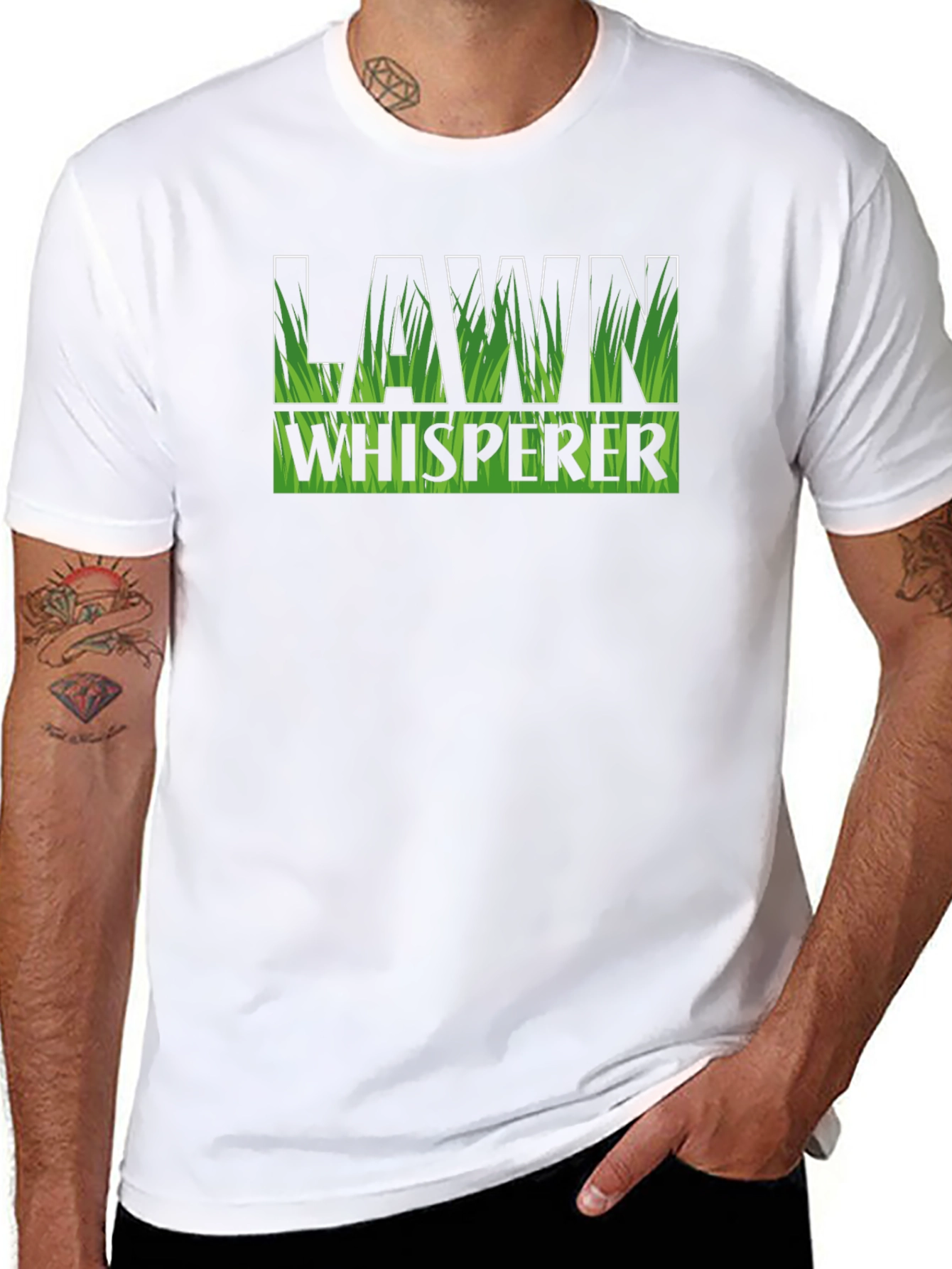 Lawn Whisperer Graphic T-Shirt - Gardener Humor Tee