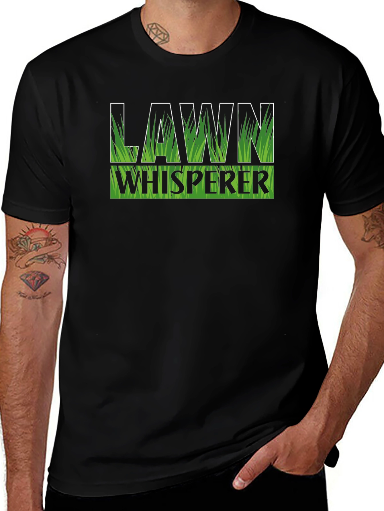 Lawn Whisperer Graphic T-Shirt - Gardener Humor Tee