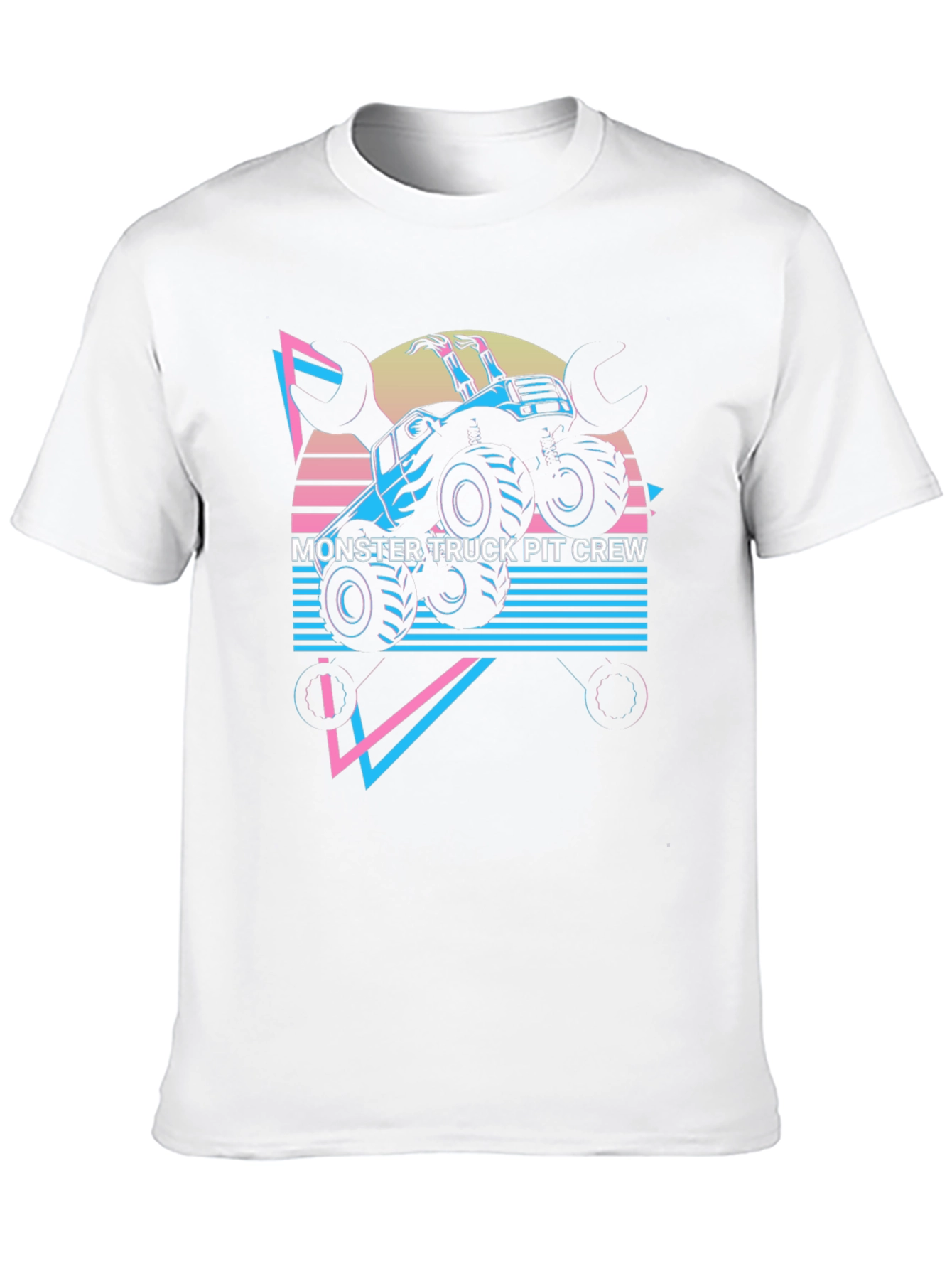 Monster Truck Pit Crew Graphic Tee - Black