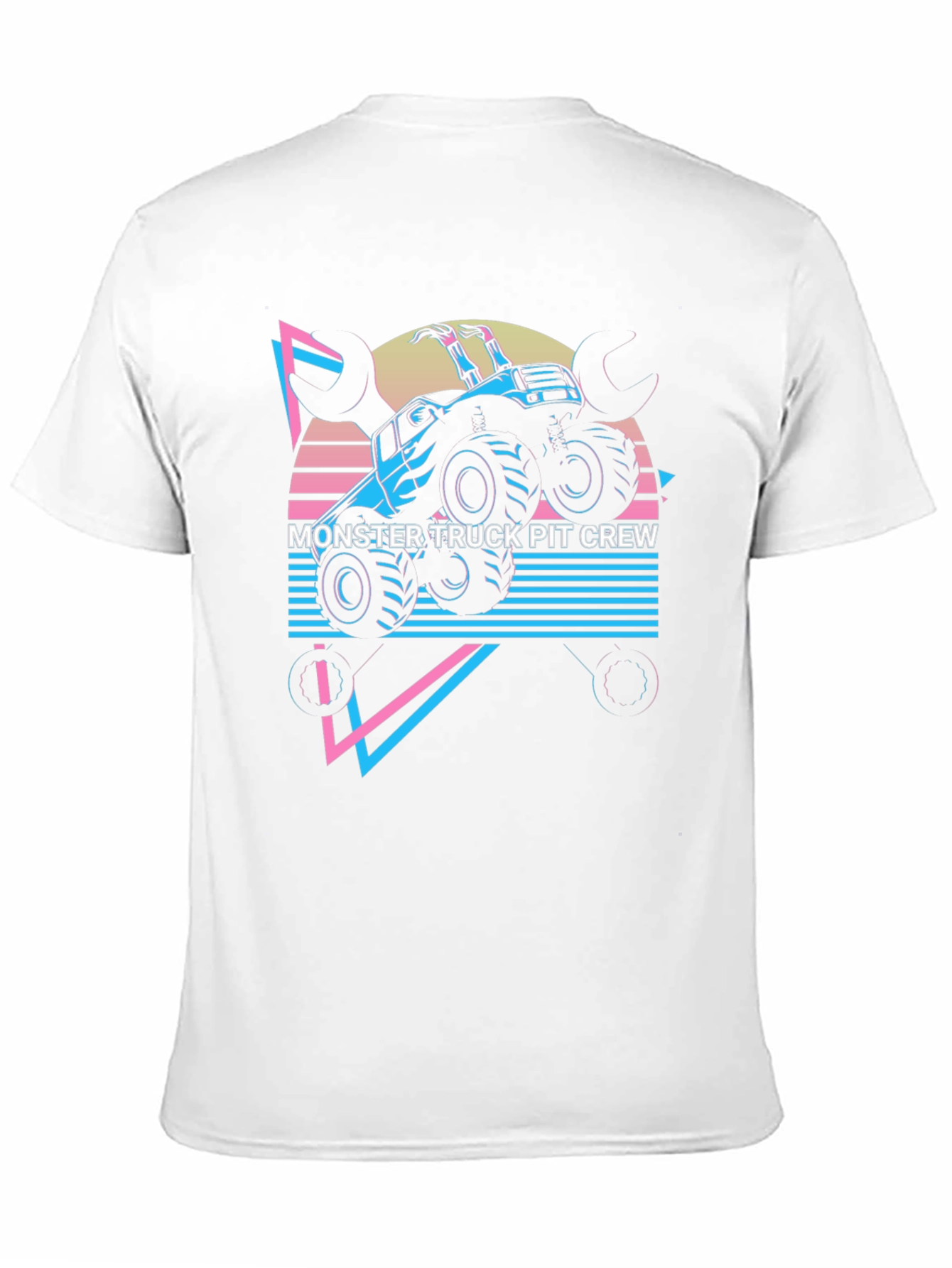 Monster Truck Pit Crew Graphic Tee - Black