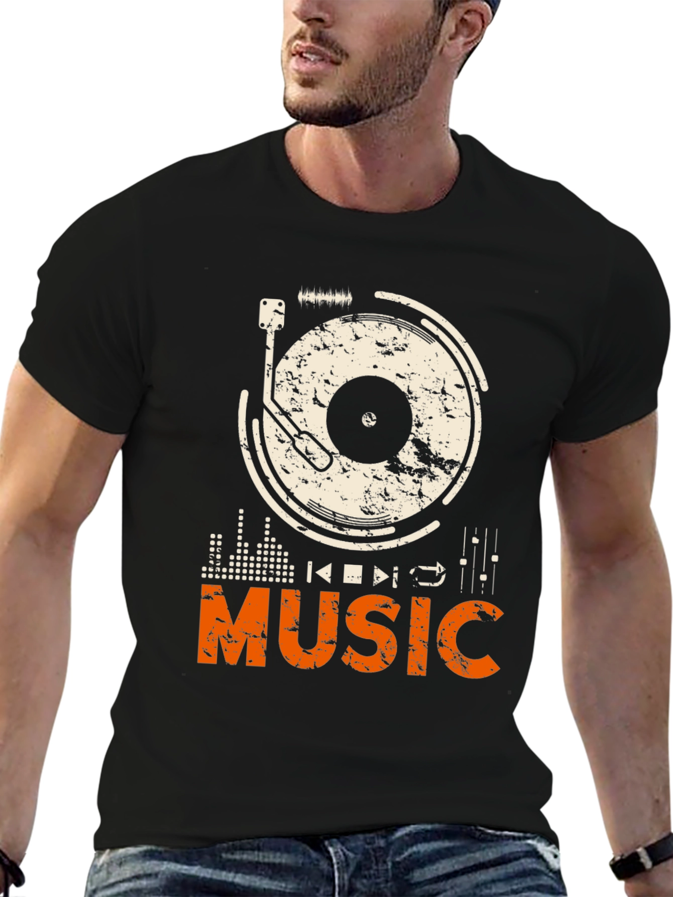 Music Graphic Print T-Shirt