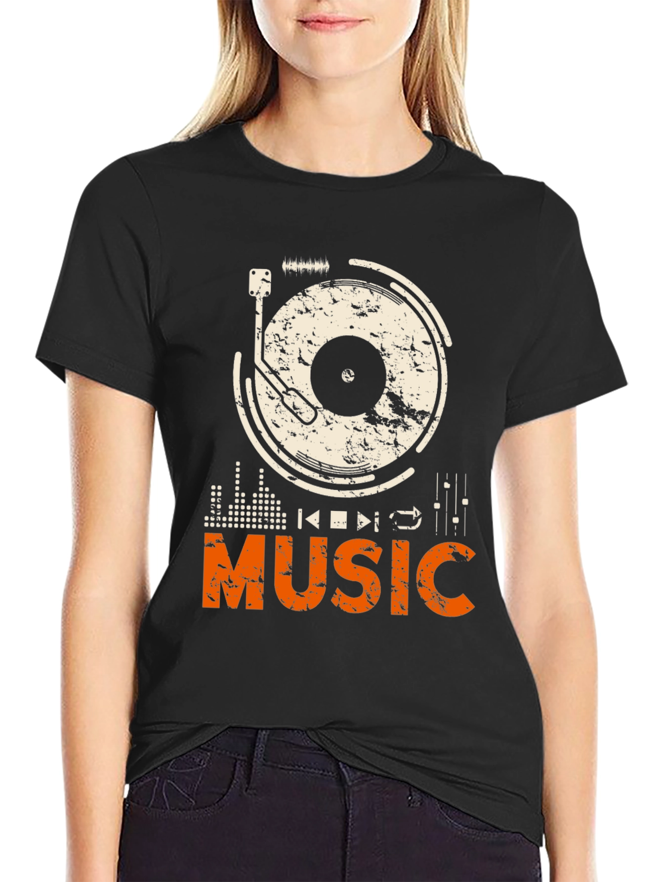 Music Graphic Print T-Shirt