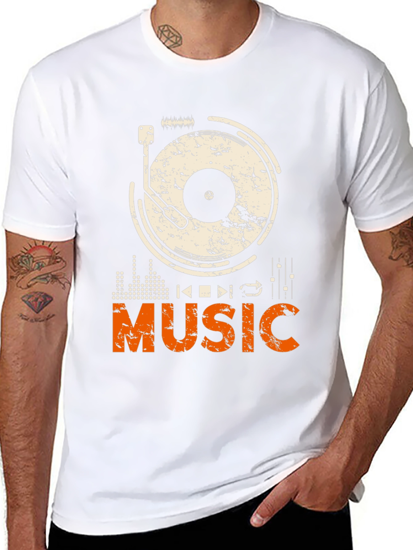 Music Graphic Print T-Shirt