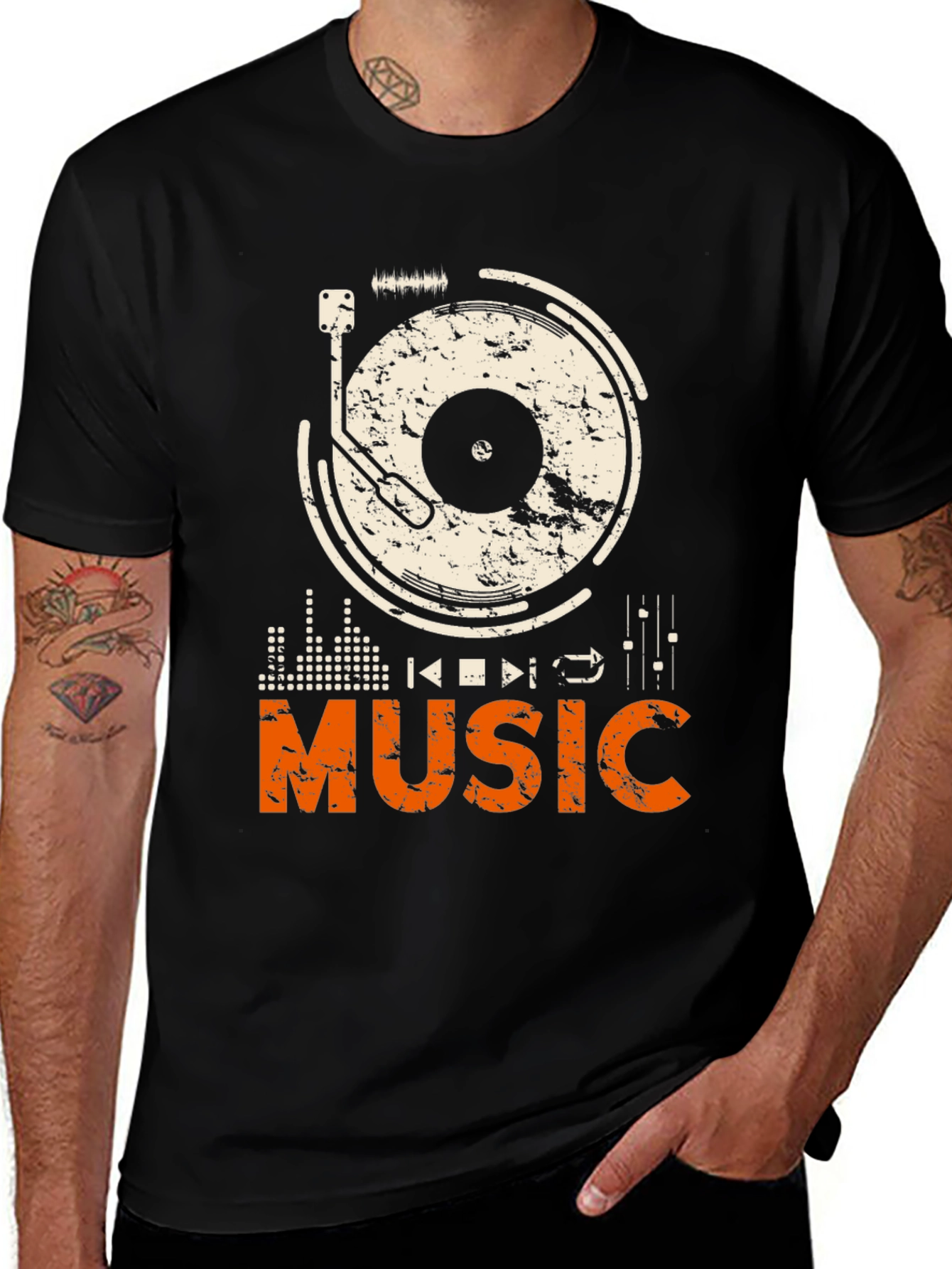 Music Graphic Print T-Shirt