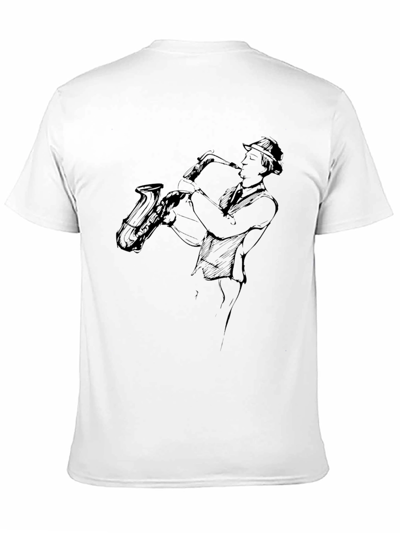 Cool Jazz Saxophone Black T-Shirt