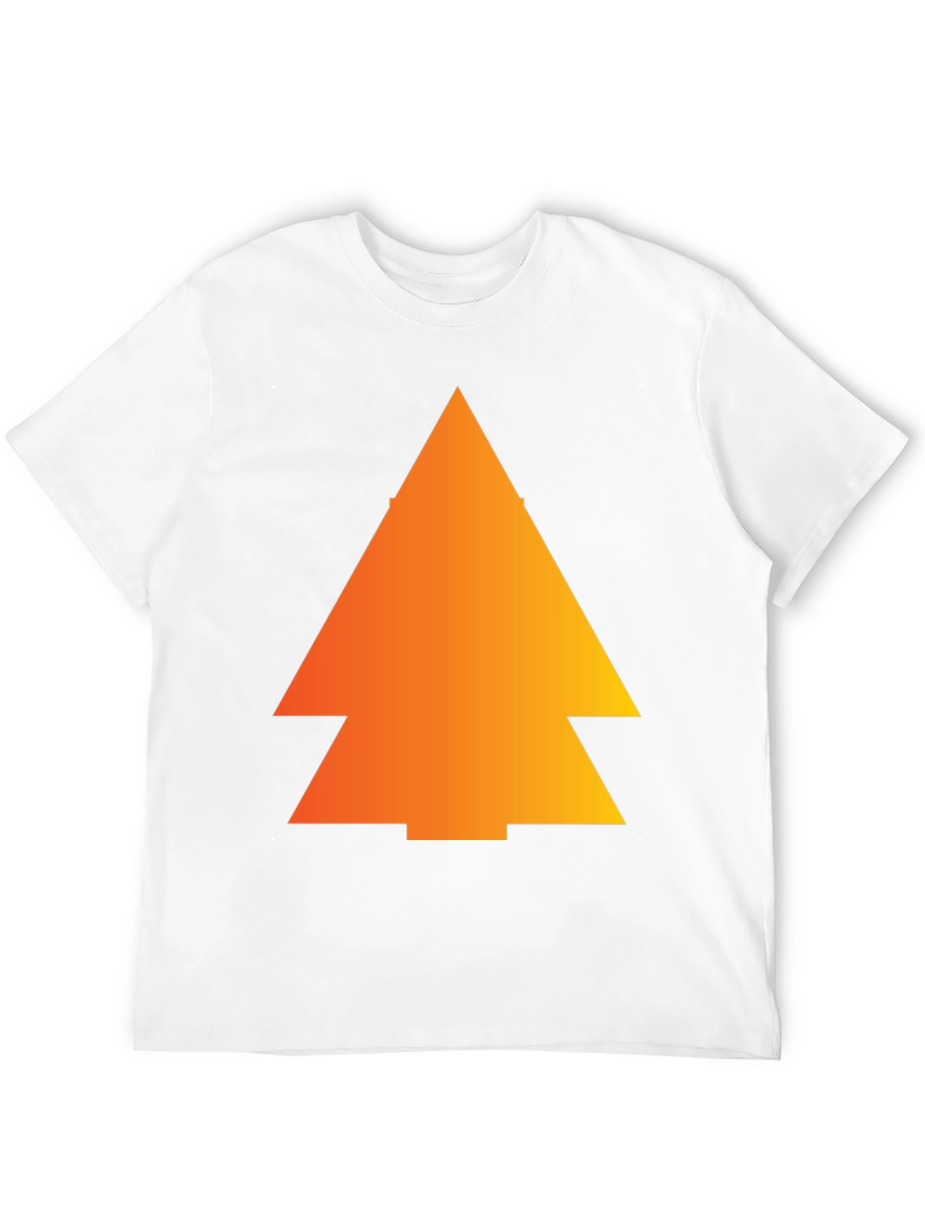 Gradient Pine Tree Graphic Tee - Black