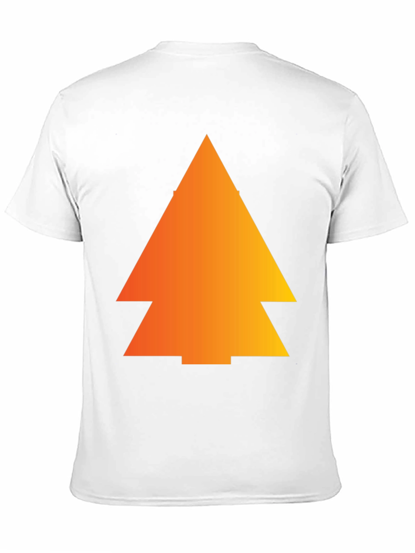 Gradient Pine Tree Graphic Tee - Black
