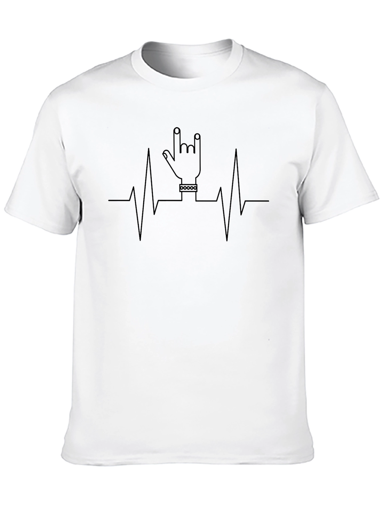 Rock On Heartbeat Graphic Tee