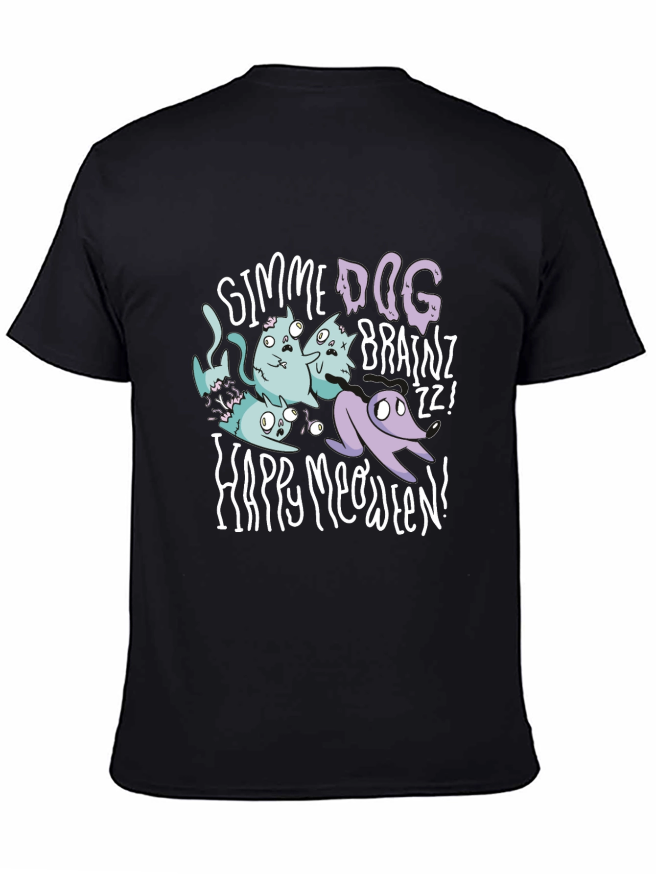 Happy Meoween Zombie Cat T-Shirt