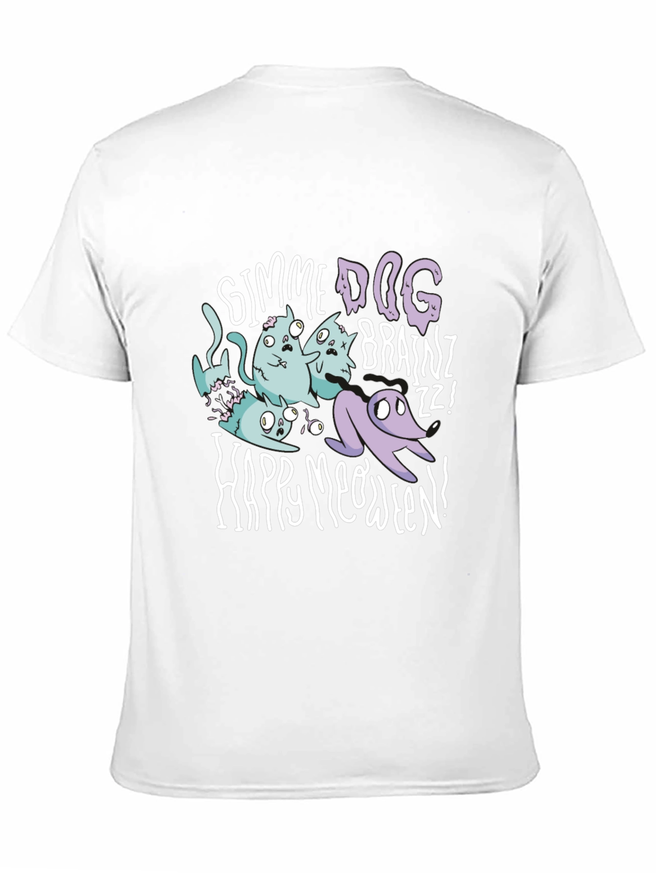 Happy Meoween Zombie Cat T-Shirt