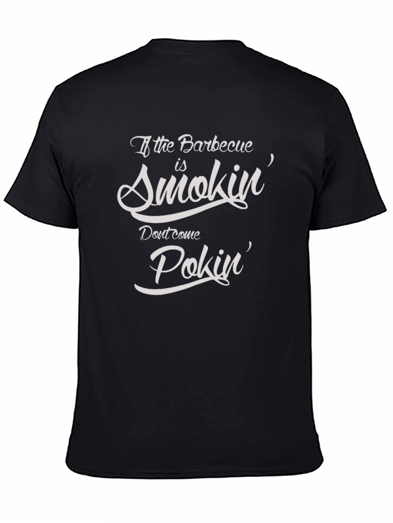 Funny BBQ Smokin & Pokin Graphic T-Shirt
