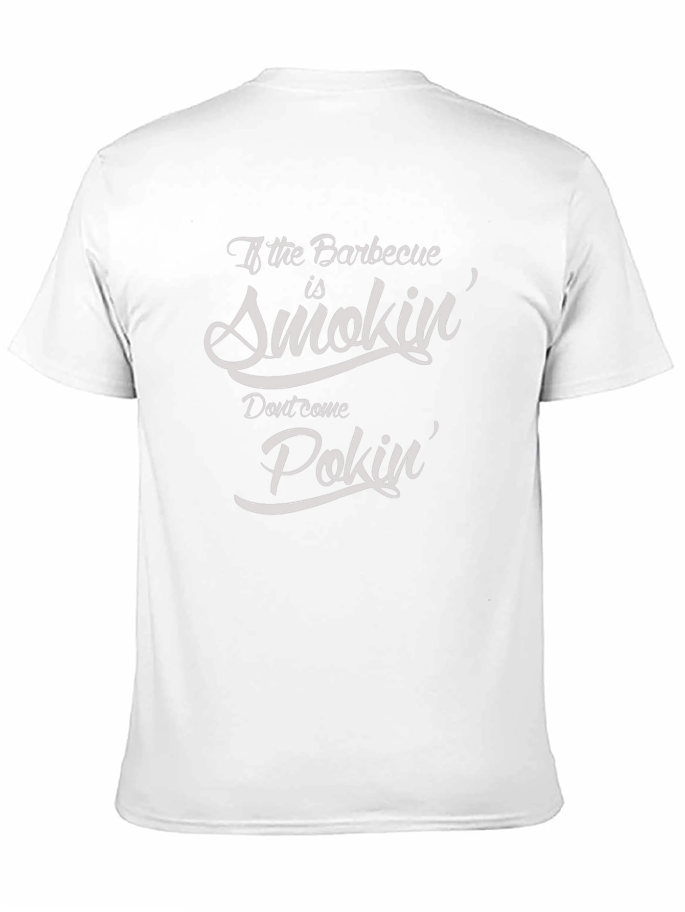 Funny BBQ Smokin & Pokin Graphic T-Shirt