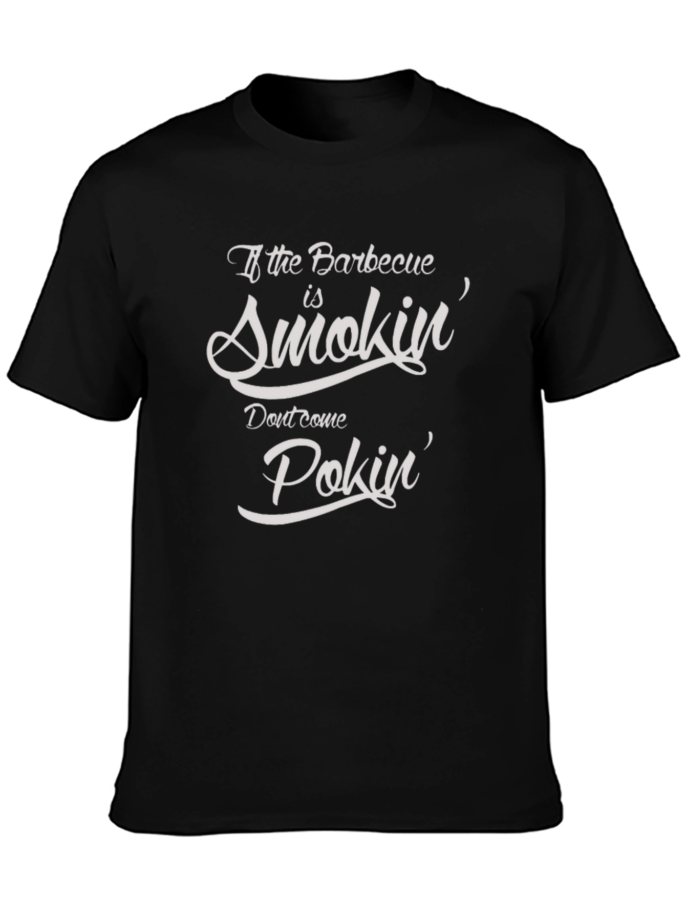 Funny BBQ Smokin & Pokin Graphic T-Shirt