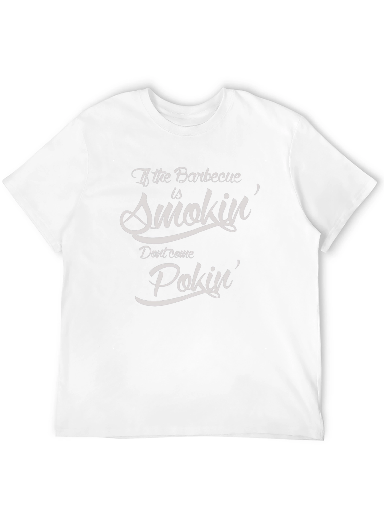 Funny BBQ Smokin & Pokin Graphic T-Shirt