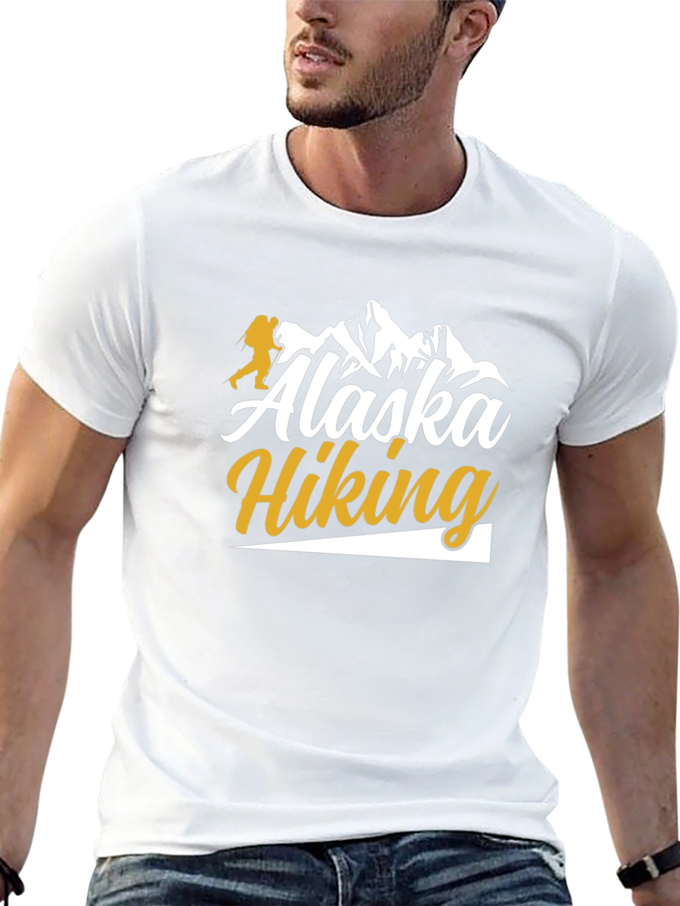 Alaska Hiking Graphic Tee - Outdoor Adventure Shirt
