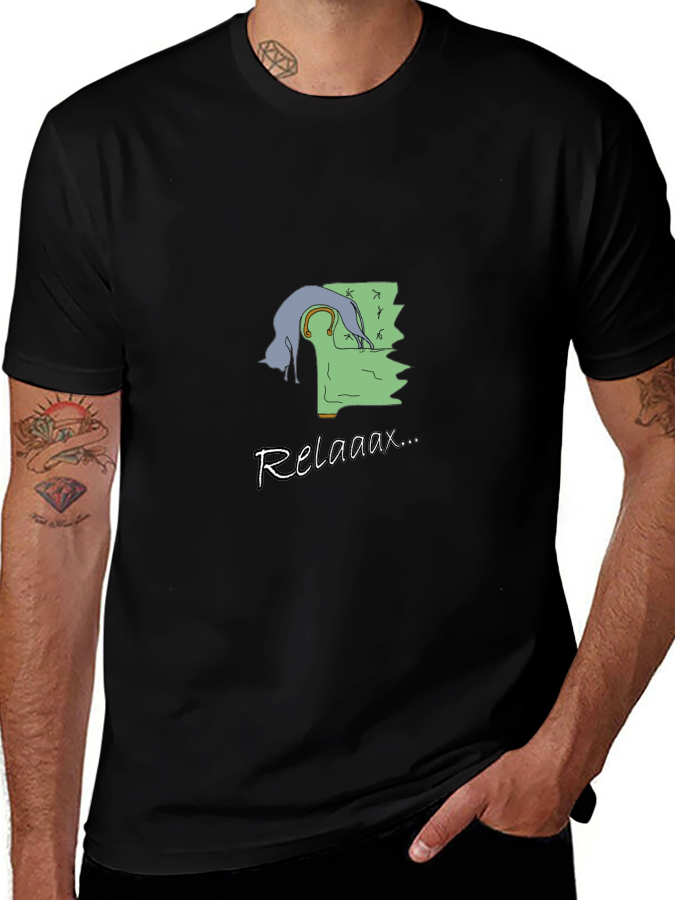 Relaxaaax Cat Couch T-Shirt