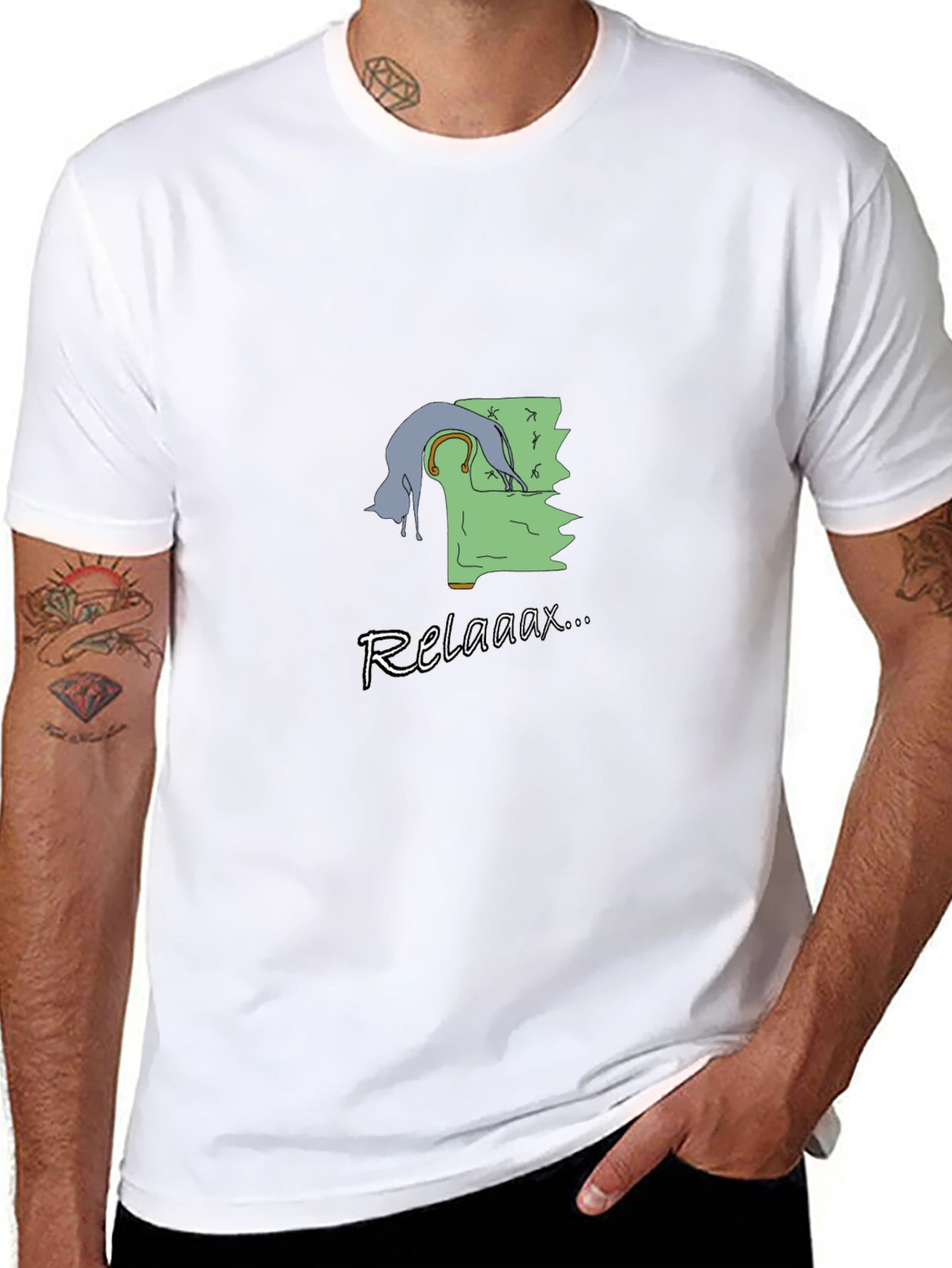 Relaxaaax Cat Couch T-Shirt