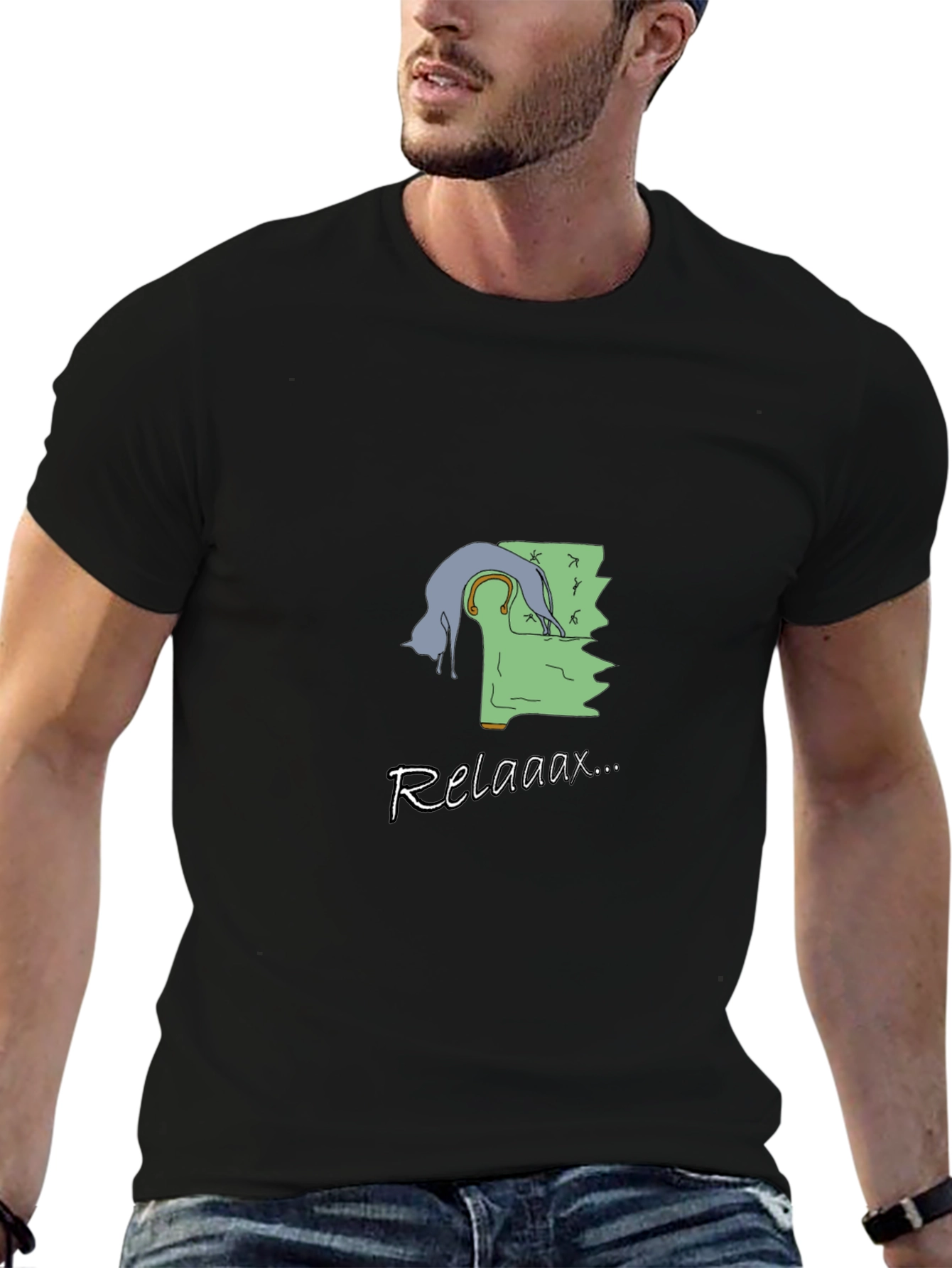Relaxaaax Cat Couch T-Shirt