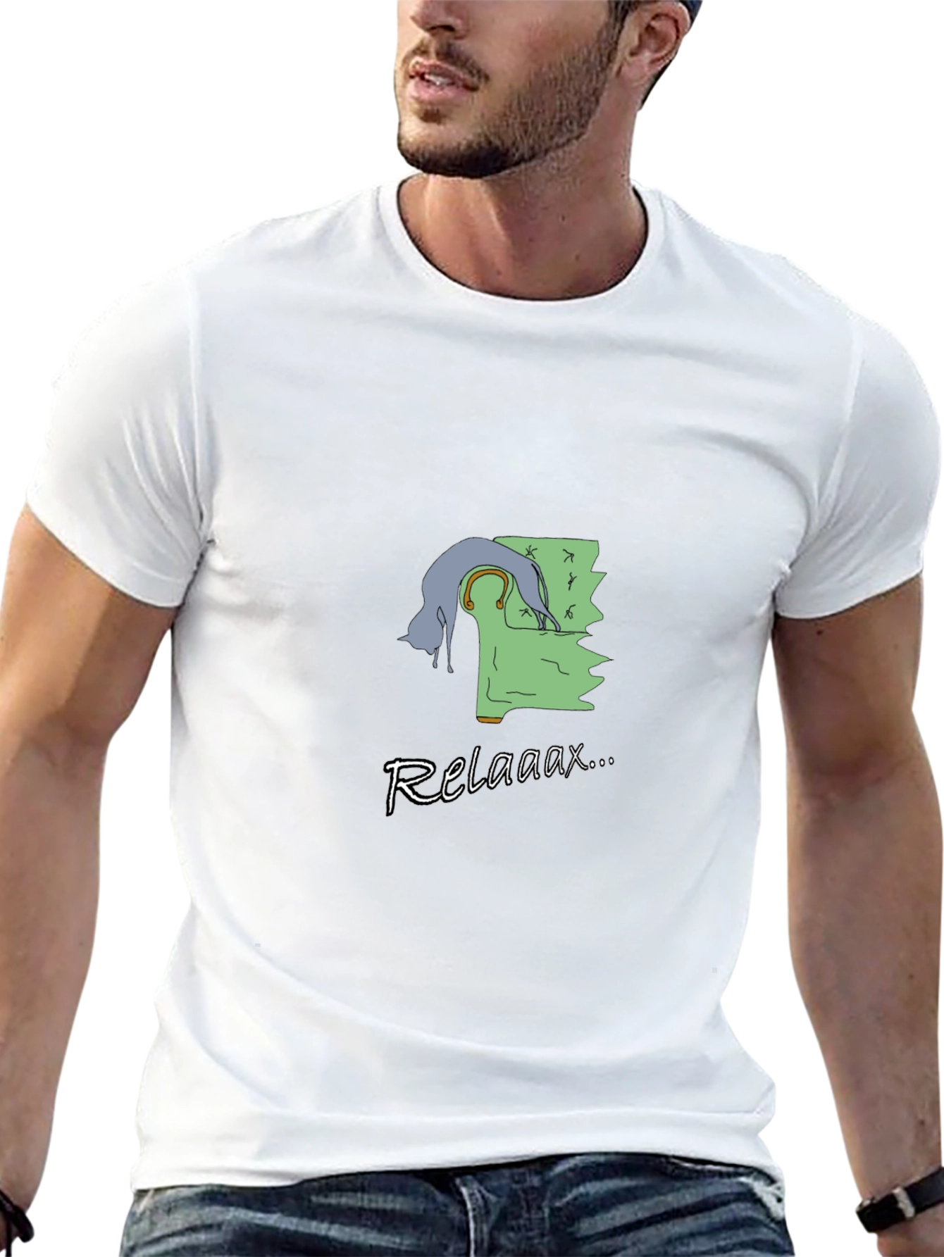 Relaxaaax Cat Couch T-Shirt