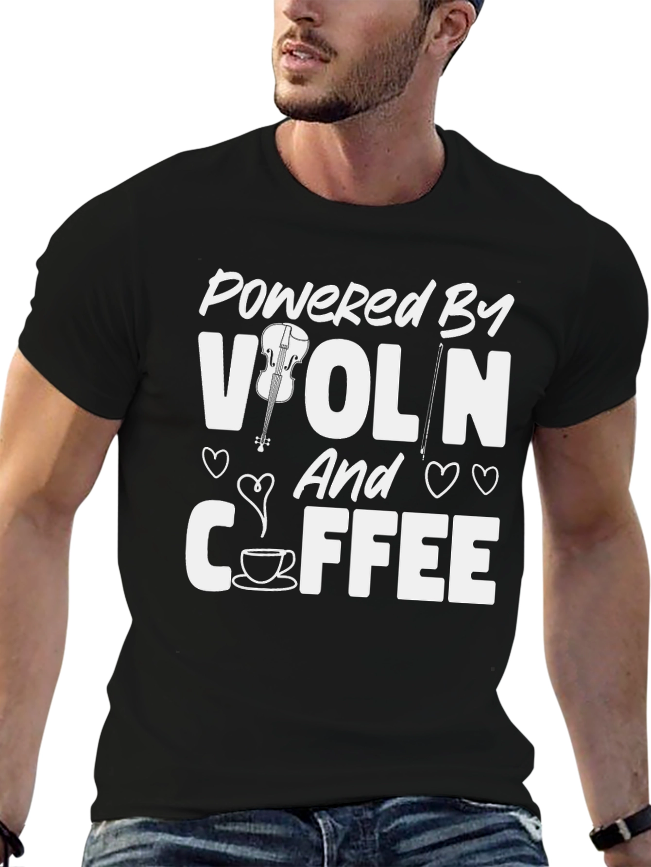 Powered By Violin and Coffee T-Shirt