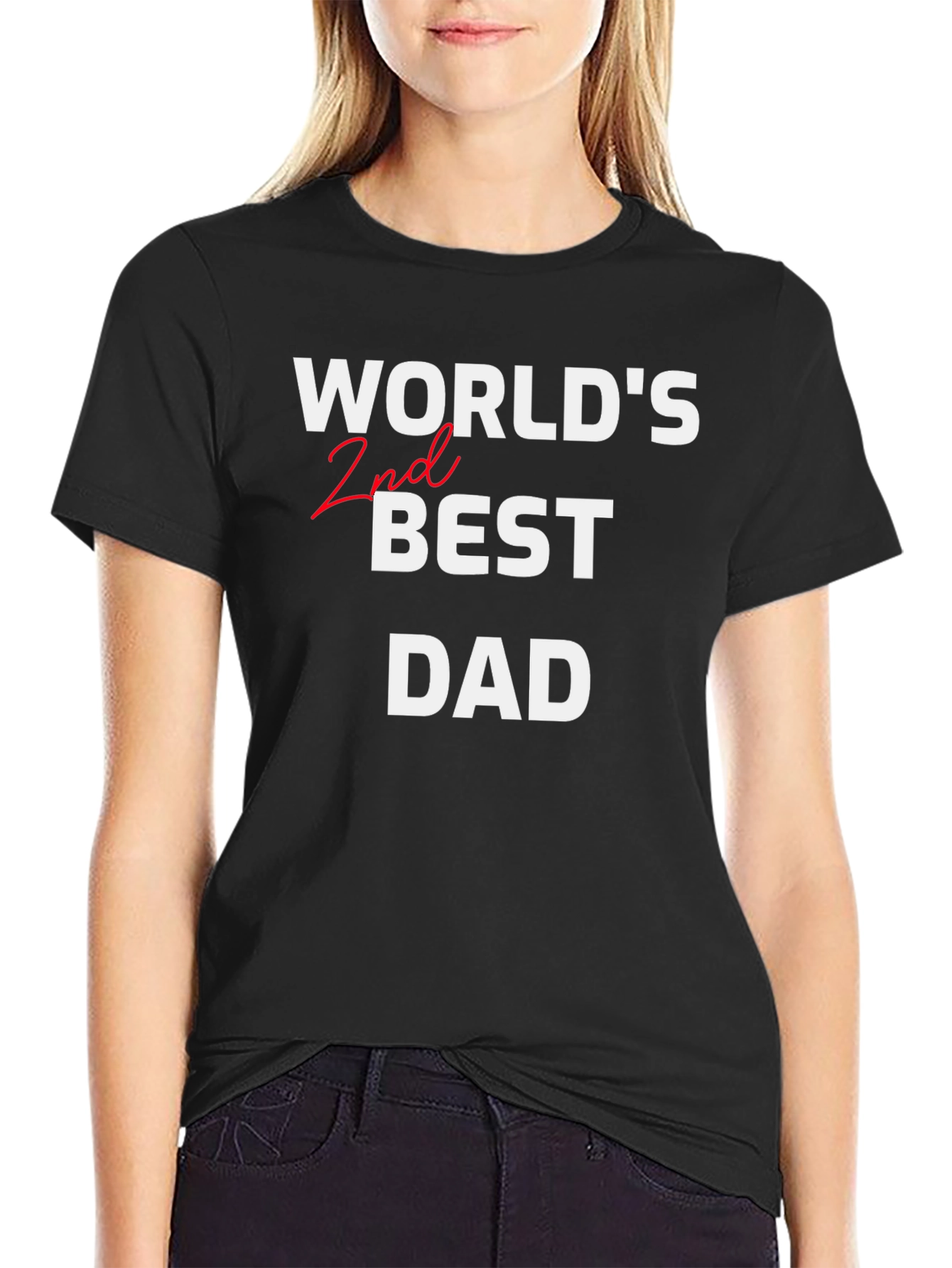 Worlds 2nd Best Dad Graphic T-Shirt