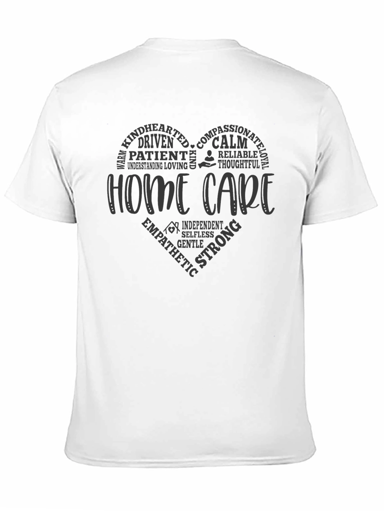 Home Care Heart T-Shirt - Compassionate Caregiver Tee