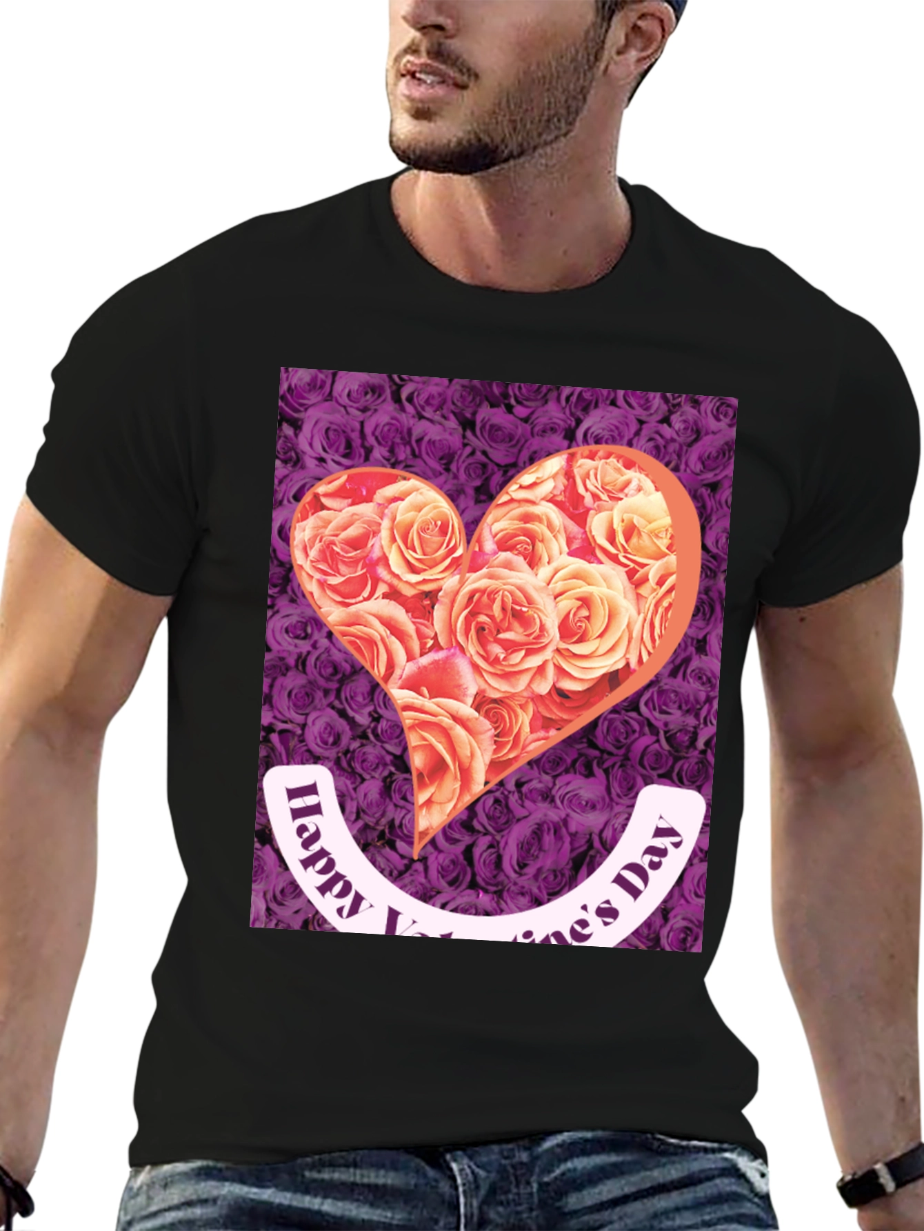 Floral Heart Valentines Day T-Shirt