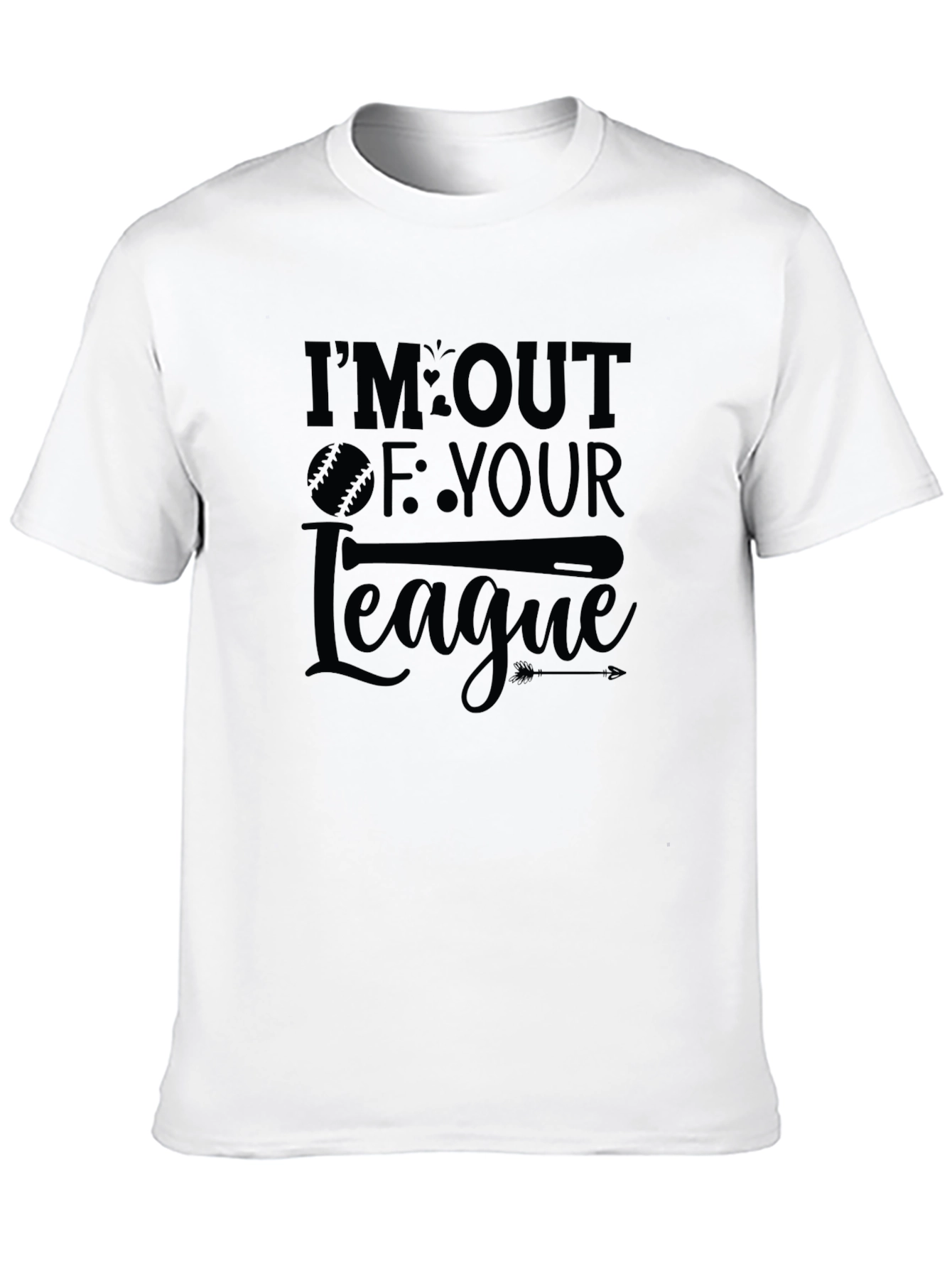Out of Your League Baseball Graphic T-Shirt