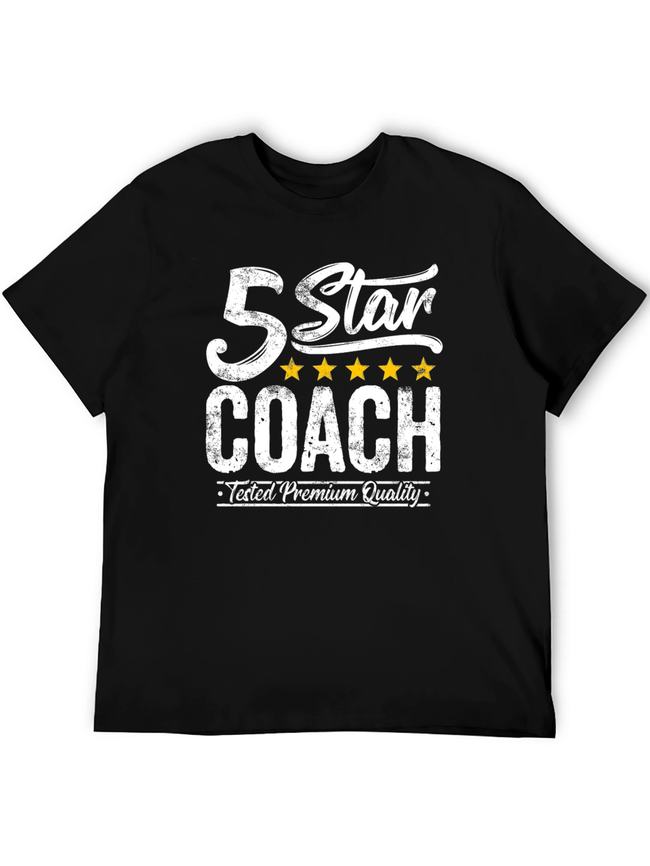 5 Star Coach Premium Black T-Shirt