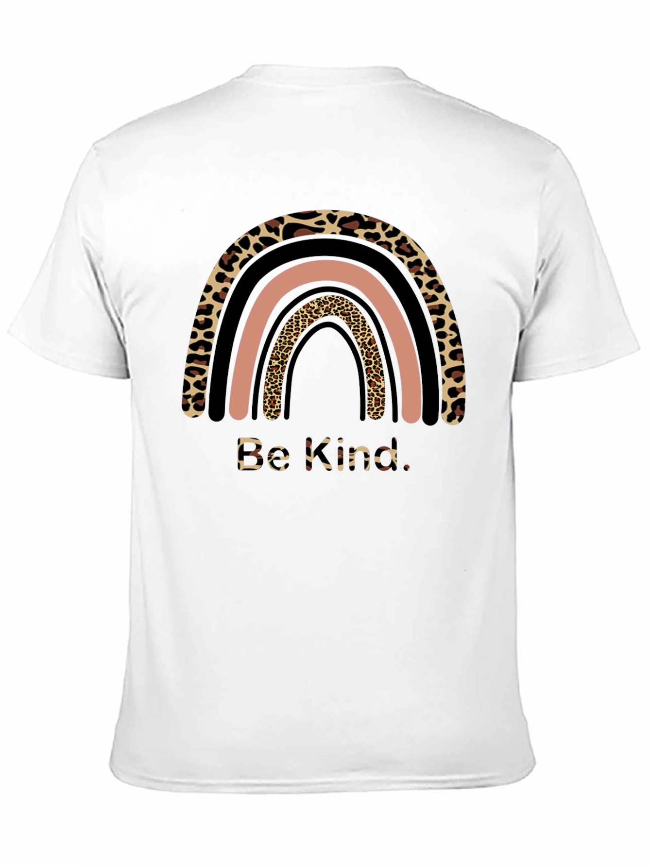Be Kind Leopard Rainbow Graphic Tee