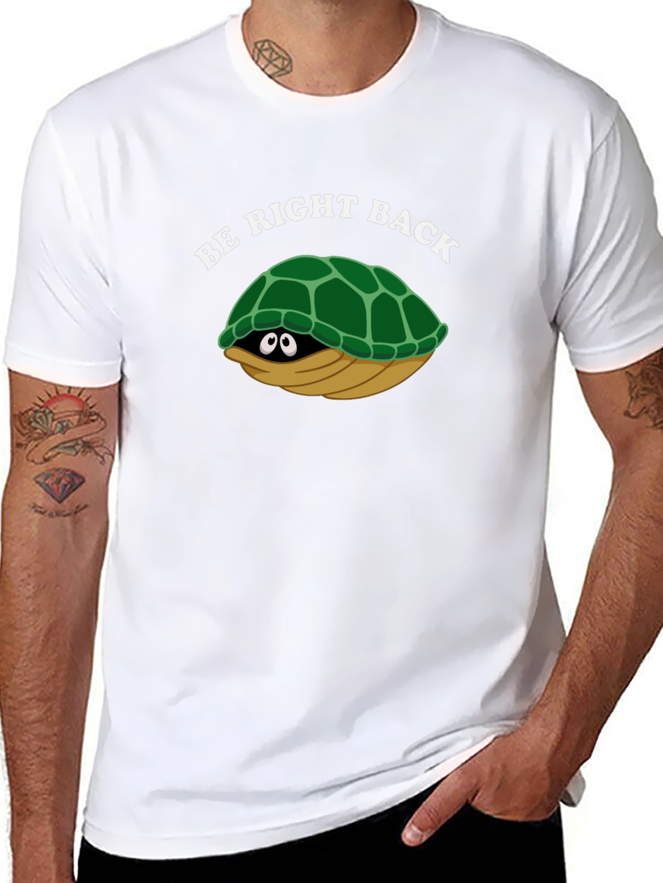Be Right Back Turtle T-Shirt - Fun & Comfy