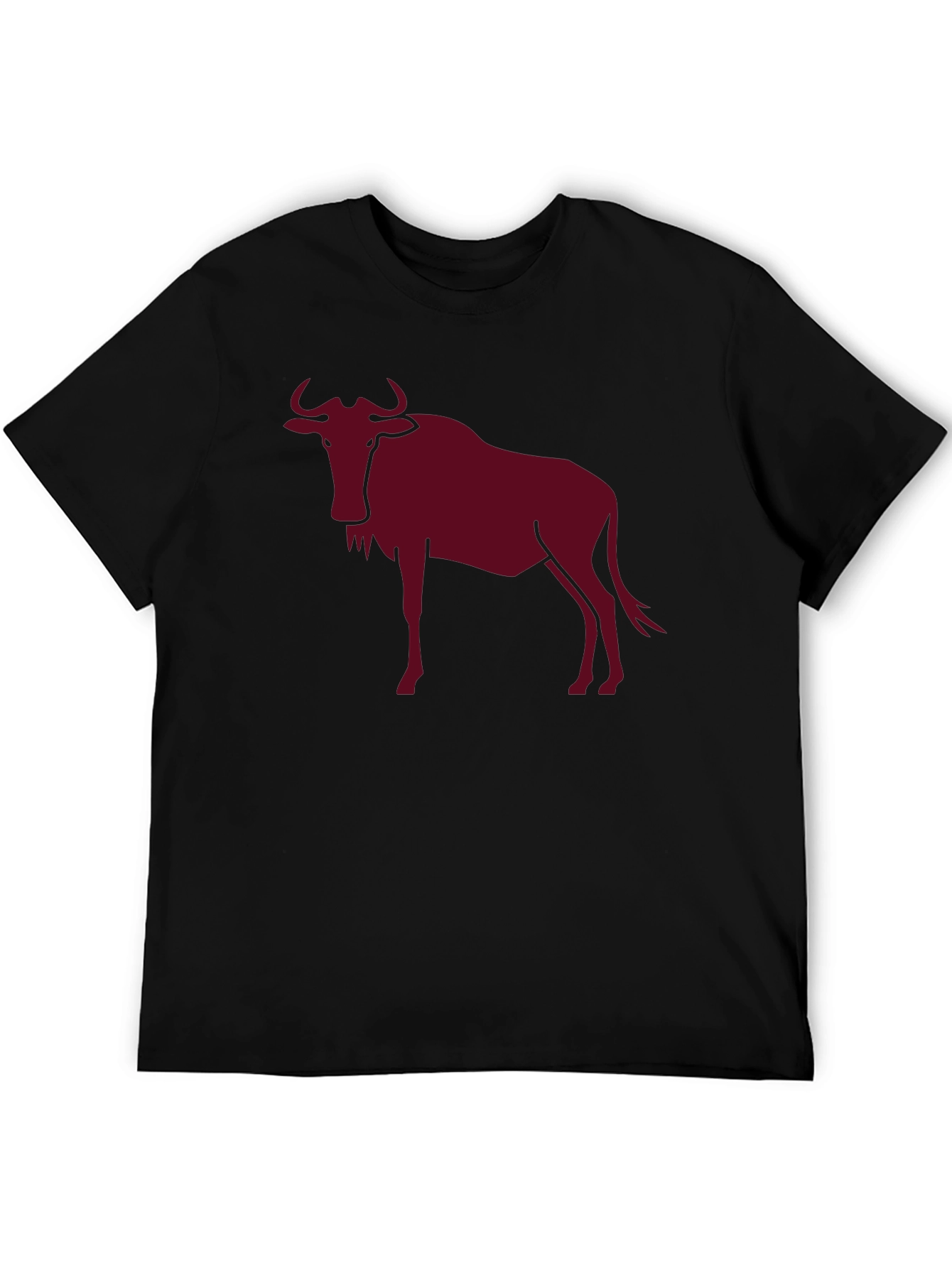 Wildebeest Graphic Tee - Bold Animal Print Shirt