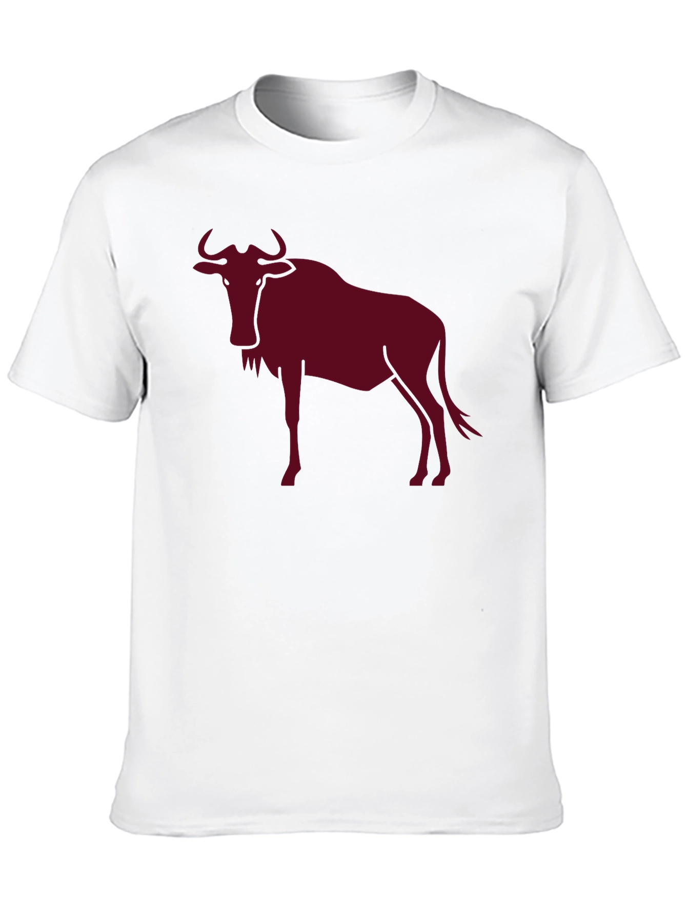 Wildebeest Graphic Tee - Bold Animal Print Shirt