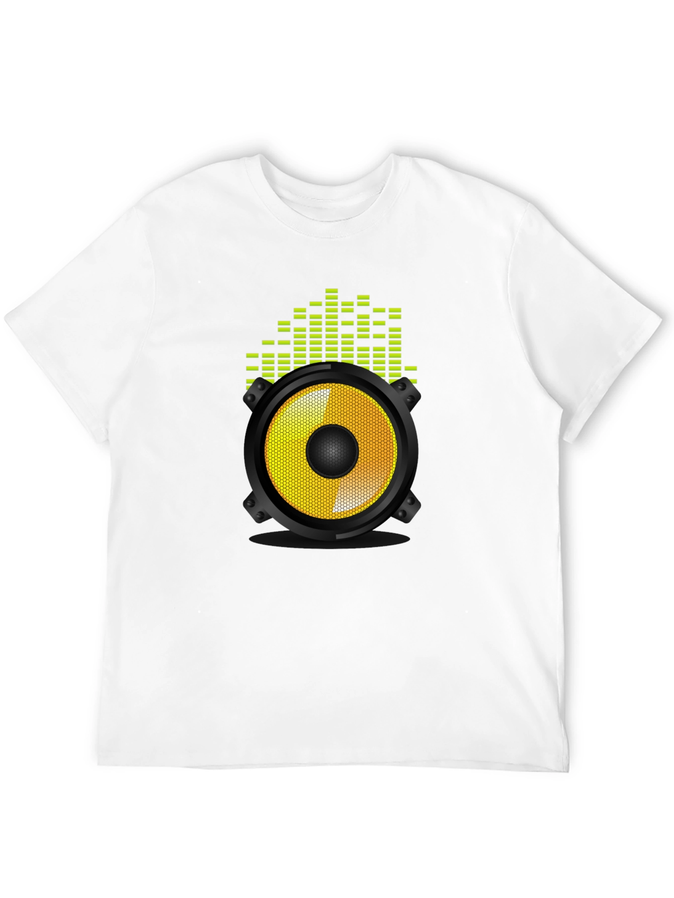 Speaker Graphic Tee - Black Cotton Blend